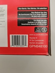AMMEX Glove Works Nitrile Gloves, Black – XL (100 Pack).