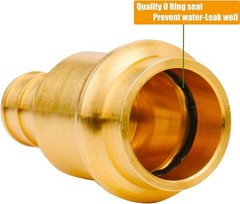 12-Pack 1/2″ Press X 1/2″ PEX Adapter Brass Crimp Copper to PEX Fittings