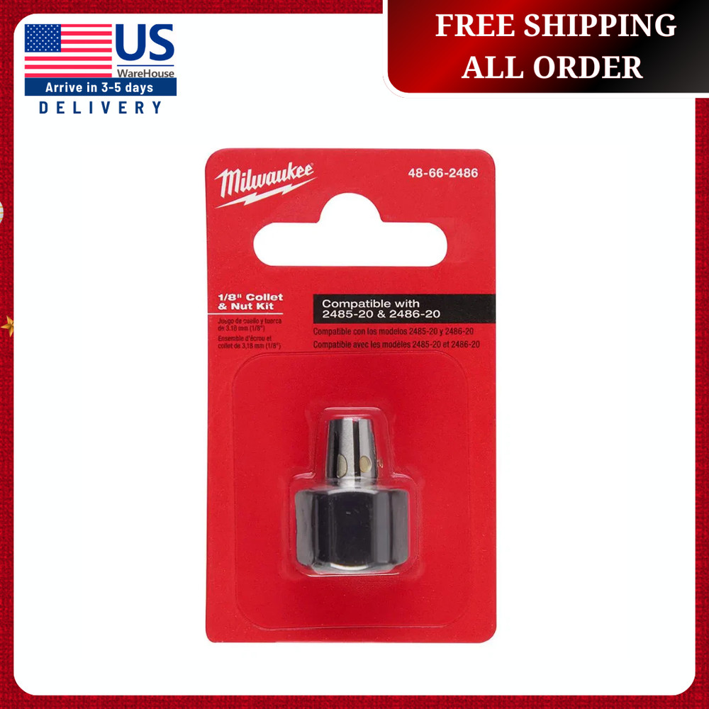 1/8in Collet Accessory 24,500 RPM for M12 FUEL Right Angle Straight Die Grinders