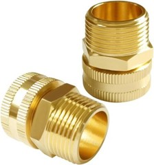 Brass Swivel Pipe Fitting 3/4″ GHT Female X 3/4″ NPT Male Thread Garden Hose Thr