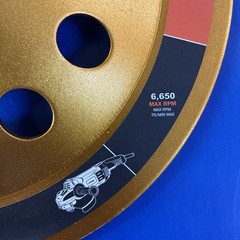 KSEIBI 9-Inch Diamond Cup Grinding Wheel, Double Row Grinder #644043
