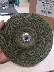 Lot Of 10 CGW Camel Grinding Wheels Ctr Whl 7×1/4×7/8 36G T27 GRN 36grit