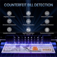 Money Bill Counter Machine Mixed Value Denomination Counting KHIPPUS Pro5500