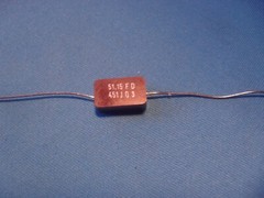 Mica Capacitor by R. Jahre Berlin, 450 pF / 500 V, 3 x Mica Capacitor,