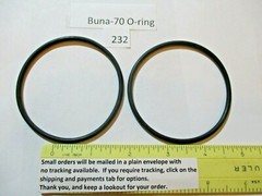 232 O-ring 2-3/4″ ID x 3″ OD x 1/8″ thick. Buna-70. Quan 2.