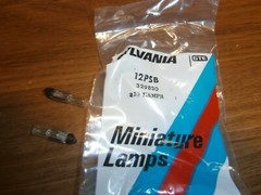 Lot/10 Sylvania Miniature Light Bulb Lamps # 12PSB Slide Base 12Volts,NOS