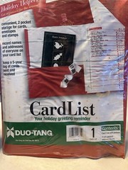Duo-Tang Card List Holiday Greeting Reminder Prong Bind 57530-58