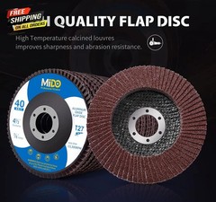 20 Pack Flap Discs 4.5 x 7/8 Grinding Wheel T27 Flapper Wheel for Die Angle