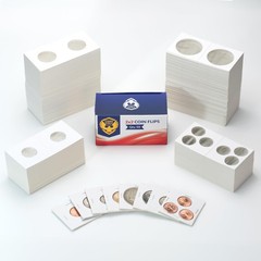100 Nickel 2×2 Cardboard Coin Flips with Mylar Windows Archival Safe 100.0