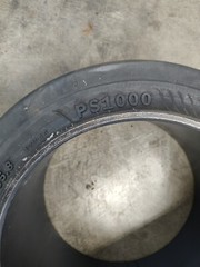 PS1000 TRELLEBORG 16-1/4 x 6 x 11-1/4 Press On Non-Marking Forklift Smooth Tire