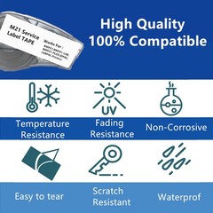 Label Cartridge For Brady BMP21-PLUS M21-750-595-WT / M21-500-595-WT 1/2” 3/4″