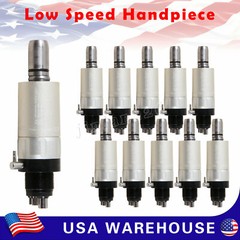 USA Dental Slow Low Speed Handpiece Air Motor 1:1 Direct Drive 4 Hole