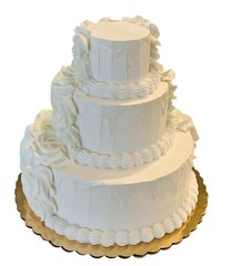 DEZICAKES Fake Wedding Cake Tier Cake Artificial Food Fake Ivory Wedding Cake