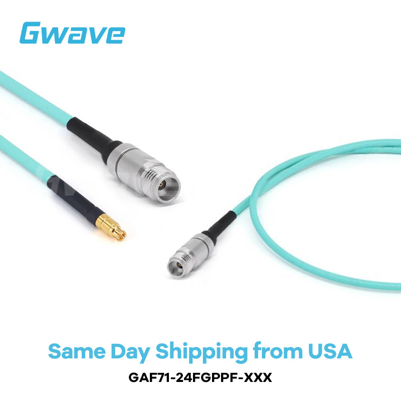 2.4mm Female to GPPO(Mini-SMP) Female Cable | RG-405SS Flexible Coax | DC-50GHz