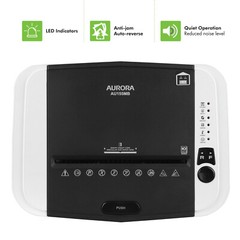 Aurora Professional Grade 150-Sheet Auto Feed Micro-Cut Paper & Card Shredder