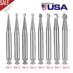 1-20 packs Dental Low Speed RA Round Carbide Bur for Slow Speed Latch RA1-RA8 DL