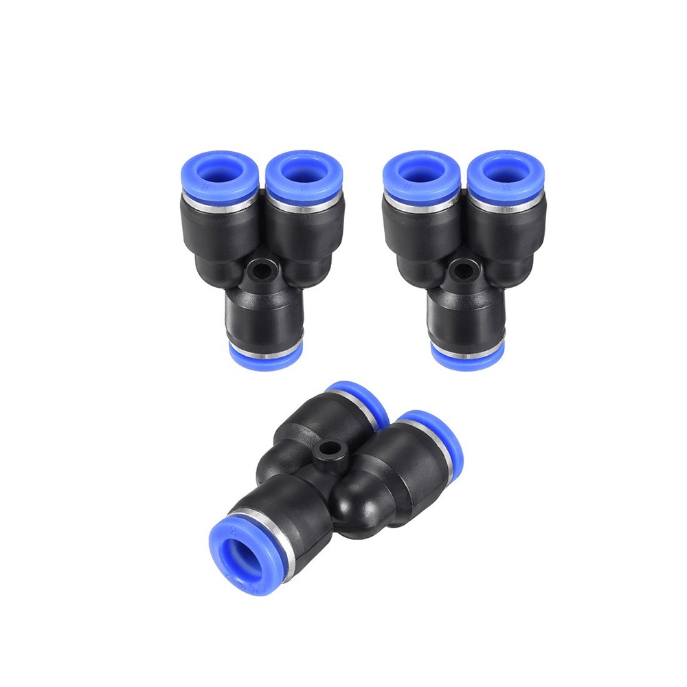 5 Pcs 8 mm or 5/16″ od Push Fit Fittings Blue Y Type (Y tee) Push Fit Fittings