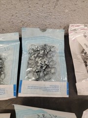 Molar Bands. Dental, Stainless, Various Sizes- 300+ Count (Z9)