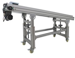 Inclined Belt Conveyor 59”x15.7” Transportation Machine Load 88Lbs 110V 120W