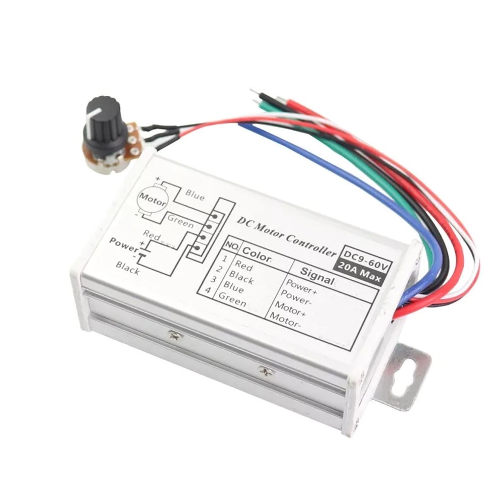 25kHz PWM DC Motor Speed Controller With 5% to 100% speed regulation range