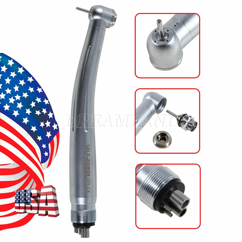 1-10pcs Dental High Speed Handpiece Push Clean Head 4Holes Fast Turbine UPS