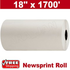 18″ x 1700 30# Newsprint Shipping Wrapping Stuffing Packaging Packing Paper Roll