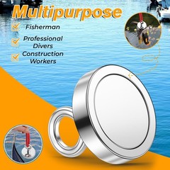 Ultimate Heavy Duty 500 lbs Neodymium Magnet – Perfect for Fishing Adventures