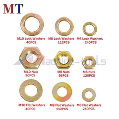 775* GRADE 8.8 ALLOY STEEL M6 M8 M10 BOLTS AND NUTS ASSORTMENT KIT METRIC HEX