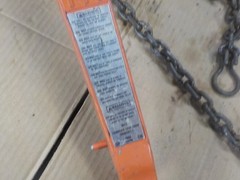 CM Columbus Mckinnon 640 Series USA Manual Lever Chain Hoist 3/4 ton