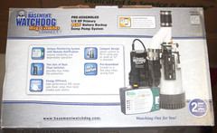 NEW BASEMENT WATCHDOG BW4000 1/2 HP Combination Submersible Sump Pump w Back Up