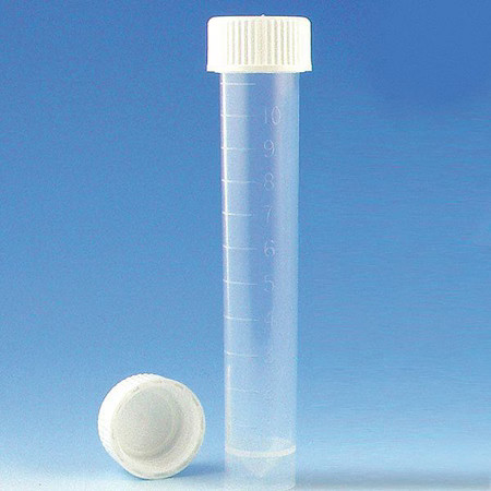 Globe Scientific 6102R Test Tube, 0.62 In Dia, White, Pk1000