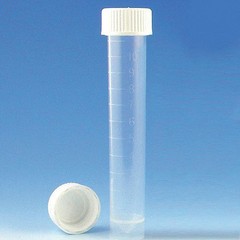 Globe Scientific 6102R Test Tube, 0.62 In Dia, White, Pk1000