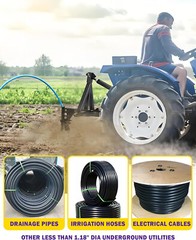Pipe Layer Attachment Fits Any 3-Point Hitch Mounted Ripper Hitch Lawn Subsoiler
