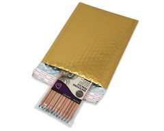 6×10 Pink Metallic, Bronze Gold METALLIC BUBBLE MAILERS, Padded Envelope Pack