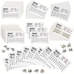 MacDent Dental Orthodontic Brackets Mini Standard Edgewise Roth MBT 018 022