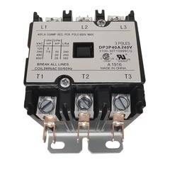 Contactor 40A 3 Pole 240V AC coil Definite Purpose Air Conditioning CONTACTOR