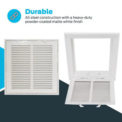 10 In. X 10 In. Steel Return Filter Grille Free Ship NEW