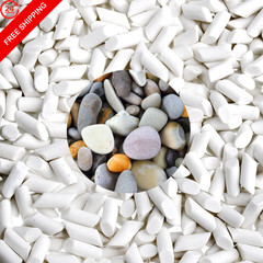 Hiceeden 8 Pounds Rock Tumbling Filler Media, 1/5″ x 2/5″ x 2/5″, White