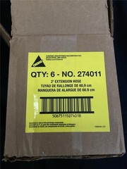 + Lot of 6 CHERNE 2′ Extension Hose Yellow 274011