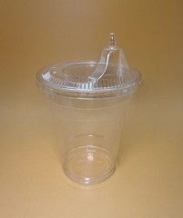 12oz Clear Plastic Cups, Disposable Drinking Cups – Hot and Cold Drinks