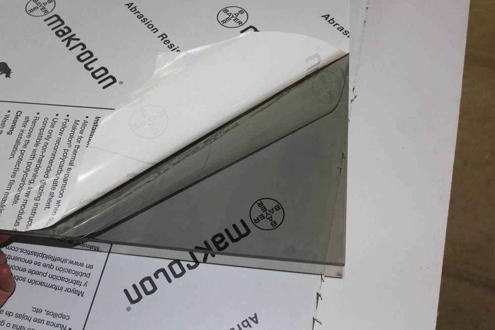 MAKROLON AR2-MR10 LEXAN GRAY POLYCARBONATE SHEET 1/4″ X 12″ x 62″