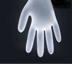 Disposable Vinyl Gloves Latex & Powder Free Clean Food Safe 100 / Box Large size