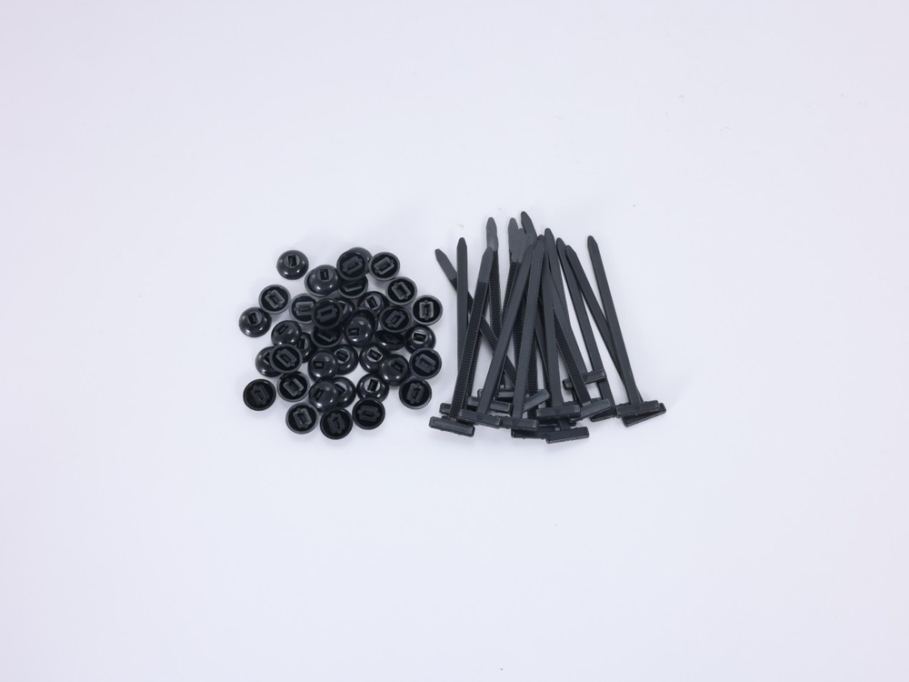 100PCS Nylon Universal Cable Heavy Duty Tie Buckle Self Locking Zip Ties Holder