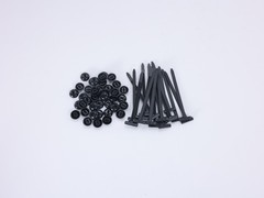 100PCS Nylon Universal Cable Heavy Duty Tie Buckle Self Locking Zip Ties Holder