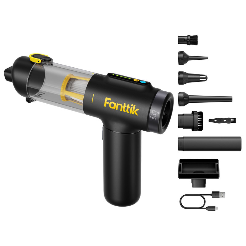 Fanttik Slim V10 Mix Cordless Car Vacuum 4 In 1 Handheld Air Duster Color Smart