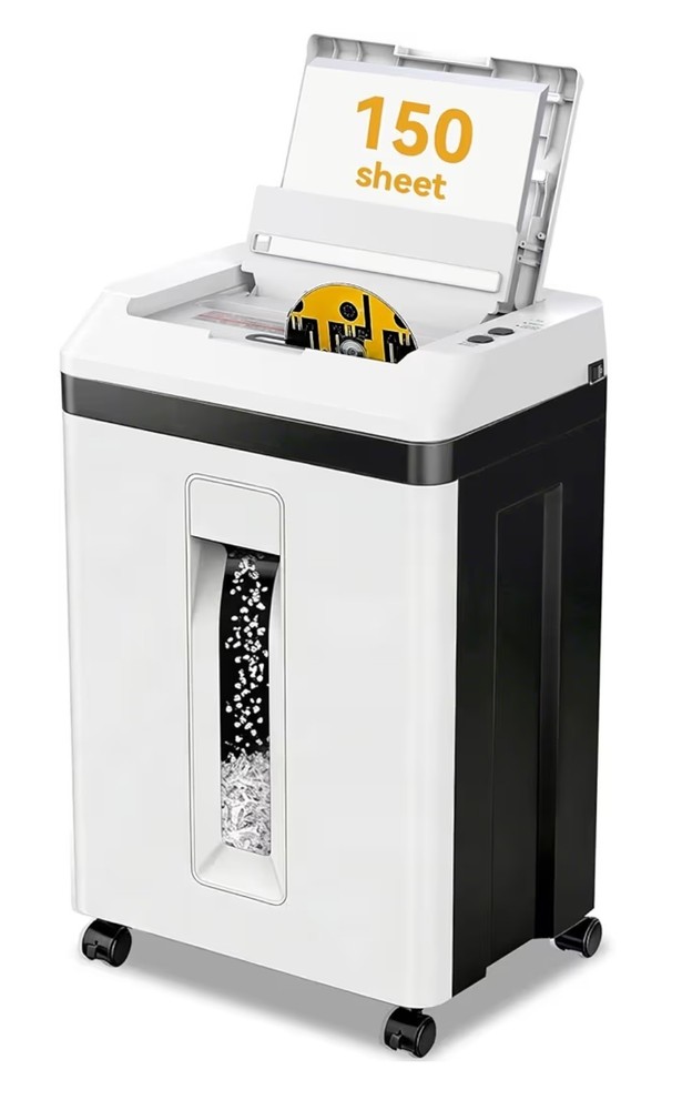 150-Sheet Paper Shredder Heavy Duty, Micro Cut and CDs/Cards