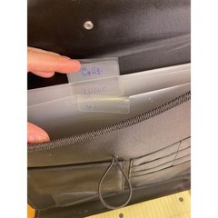 Pendaflex Portfolio Organizer Professional Black Faux Leather Buckle Magnetic