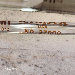 6 pc KIMAX Fisher NO. 3700 USA 2mL Reusable Volumetric Glass Pipette Pipet TD/TC