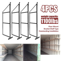 22″x60″ Shipping Container Shelving Shelf Bracket Steel Universal Pack of Kit