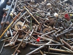Bulk Assorted Loose BOLTS SCREWS NAILS junk drawer hardware lot 6 POUNDS